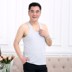 Old-đánh đầu áo trung niên bông trắng vest nam mùa hè cotton T-cổ ngắn tay cỡ lớn lỏng cũ thạc sĩ áo. 