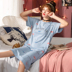 Bảo Jiami mỡ chị mặc một chiếc pajama cơ thể mùa hè 桖 womens váy lỏng đơn giản hào phóng kích thước lớn thường mỏng. 