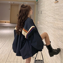 Vintage retro baseball uniform womens 2021 new loose Korean version all-match early autumn jacket jacket ins top