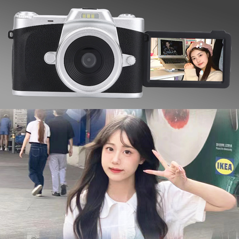 High definition digital camera ccd Tourist students with small introductory girls vlog retro micro single camera cdd-Taobao