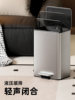 Large Capacity Trash Can 2025 New Model for Home Kitchen and Living Room, Stainless Steel Pedal with Lid, High Aesthetic Italian Style