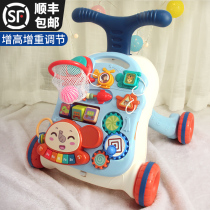 Baby walker push toy car Three-in-one multi-function baby learning to walk walker push push music anti-rollover