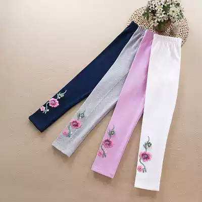 Baby pants 2021 spring girls inner pants spring and autumn children's all-match outer trousers 5-7 years old cotton tide