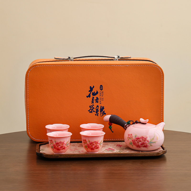 Ladies' Exquisite Single-Person Tea Set, Kung Fu Teapot, 2026 New Model Gift Box, Wedding and Birthday Gift