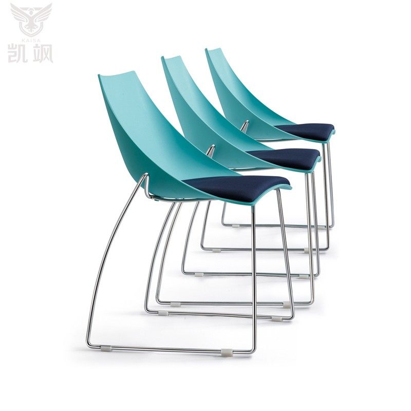 Simple Conference Chair Stackable Leisure Chair Creative Design Chair Rest Area Negotiation Chair Nordic Style Dining Chair