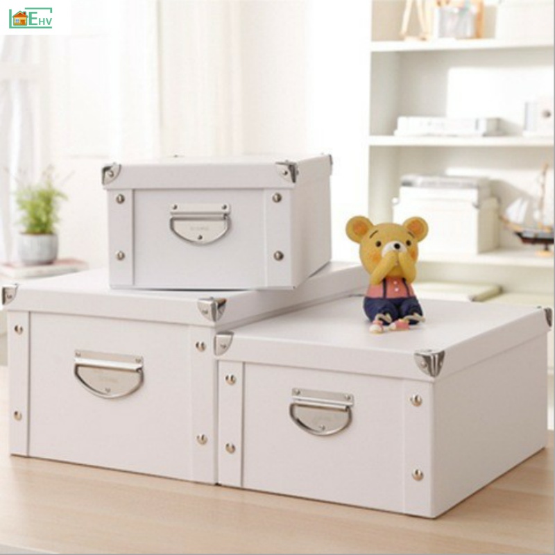 Fold Stack Paper Dress Book Finishing Box Storage File Basket Containing Box Book Box Carton Office Box Drawer Student