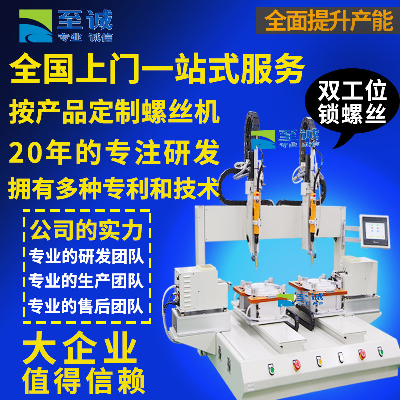 Double-station automatic screw machine equipment manufacturer toy desktop coordinate type automatic screw screw machine