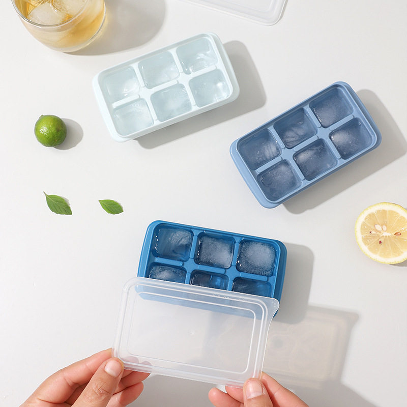 Frozen Ice Cubes of ice Ice Making Mold Home Silicone Gel Ice Gaggle With Lid Fridge Ice-making Box Mesh Red Little Ice Cubes Box Ice Bag