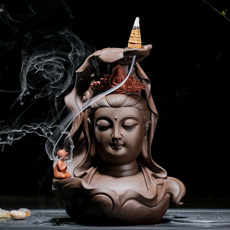 Goalkeeper of the People's Congress Guanyin BodhisattBodhisattva Ceramics Zen of the Ceramics Zen of the Creative Living Room Genguan Home Decoration