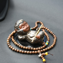 Shou Tao Man Qi Tian Dasheng Sun Wukong ceramic ornaments fish tank decoration landscaping cute little monkey car furnishings