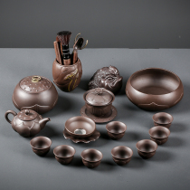 Shou Tao Zisha tea set set home simple semi-automatic lazy man making tea artifact creative tea ceremony kung fu tea set