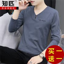 Mens long sleeve T-shirt autumn clothes spring and autumn clothes