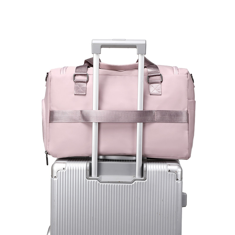 Travel Bag for Women, Large Capacity, Portable, Short-Distance, Fashionable, Lightweight Luggage Bag for Men, Business Trip, Travel, Dry and Wet Separation, Fitness Bag