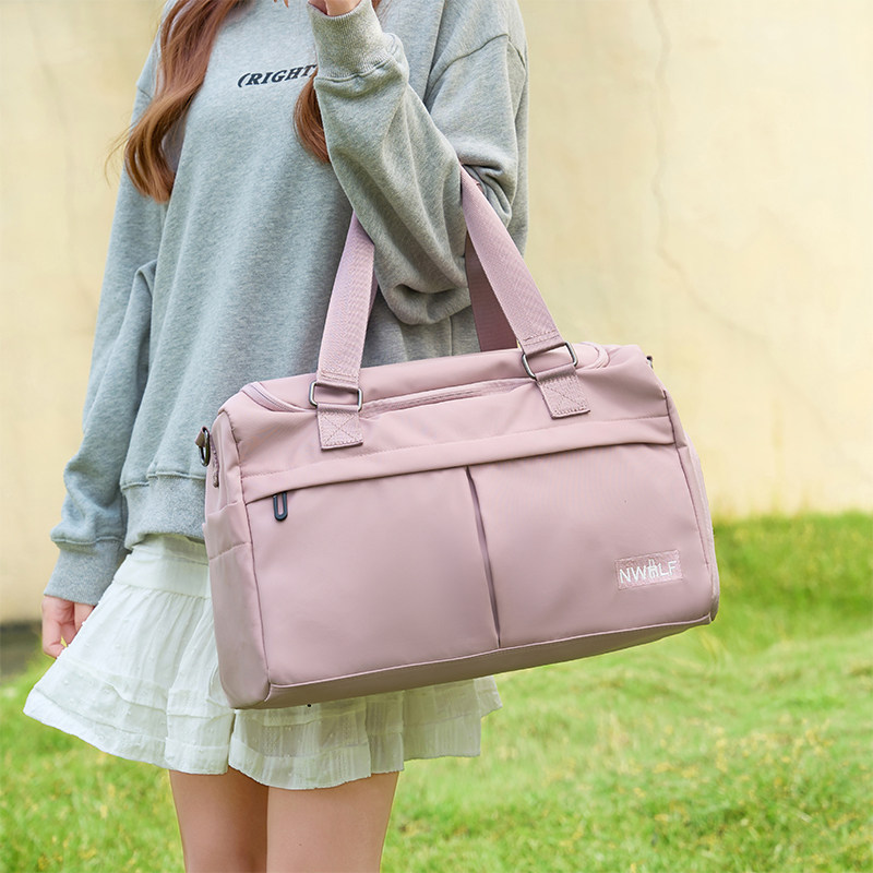 Travel Bag for Women, Large Capacity, Portable, Short-Distance, Fashionable, Lightweight Luggage Bag for Men, Business Trip, Travel, Dry and Wet Separation, Fitness Bag