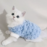 Кошачья одежда зимой, теплое и антиволоненое тряпичное голубо