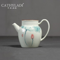 Cathyladi Ceramic Tea Sea Highway Cup Home Guest Illustration Hand-painted Wind Tea Division High-grade Kung Fu Tea Set