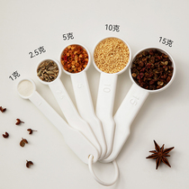 Measuring spoon grams spoon kitchen baking scale measuring coffee milk powder rice flour quantitative weighing one gram spoon food grade