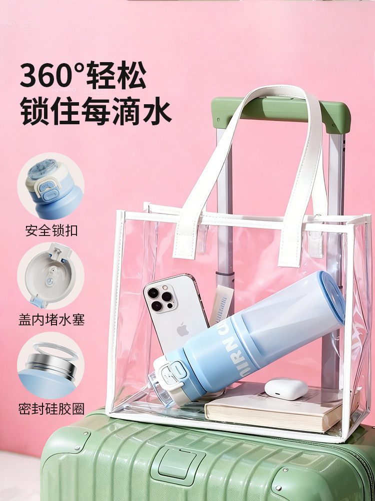New Insulated Cup with High Aesthetic Appeal, Portable Straw Cup for Children and Students, Cold-Keeping Cup, 316 Stainless Steel Water Cup, Large Capacity