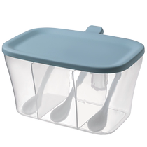 Seasoning box household kitchen seasoning jar combination set one-piece multi-grid salt MSG and pepper storage condiment seasoning bottle