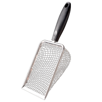 Cat litter shovel fine hole stainless steel small hole cat shovel shovel artifact bentonite metal cat ore shovel shovel artifact artifact