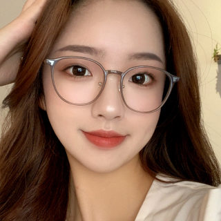 Ultra light round frame glasses