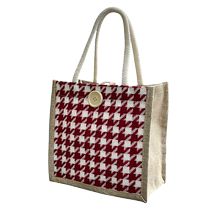 ins handbag linen bag women go out carrying lunch box lunch bag women 2021 internet celebrity Japanese small shoulder bag