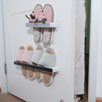 Bathroom punch-free slipper rack bathroom rack shoe storage artifact toilet wall hanging rack drain rack