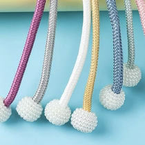 Pair of curtain straps versatile magnetic buckle curtain buckle bed curtain storage rope holder home daily use set