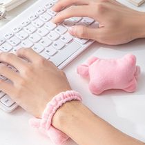 Mouse pad wrist support small pillow office worker keyboard typing anti-wear hand pad hand rest office wrist protection artifact