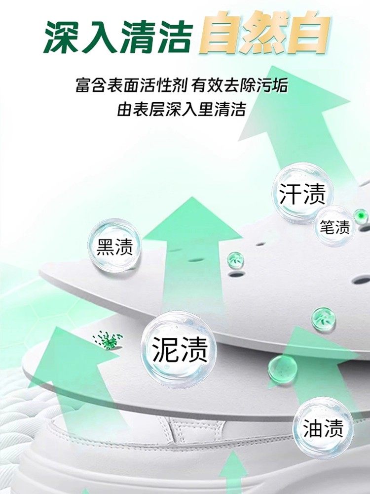 Full Shoe Dry Cleaning Foam, White Shoe Dry Cleaning Agent, No Water, No Sun Exposure, Mousse Foam Shoe Cleaning Agent