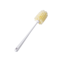 Special brush for washing cups. Cup brush for cleaning water cups and bottles. Cleaning long handle without dead ends. Household brush cup artifact.