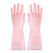 Womens dishwashing gloves waterproof rubber plus velvet winter kitchen household thickening laundry rubber housework durable washing dishes