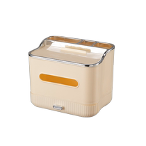 High-end tissue box light luxury living room coffee table storage box cream style remote control multi-function household tissue box