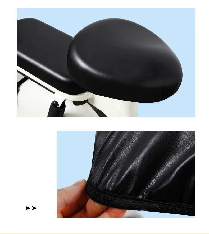 Waterproof, sun-proof, crack-resistant, high-elasticity, wear-resistant leather seat cover for electric vehicles, universal front seat cushion protector for electric bikes