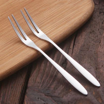 Cute thickened tableware multiple portable stainless steel fruit forks household snack Korean-style small forks