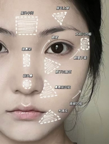 毛戈平 Хайлайтер, матовая пудра, осветляющая трехмерная база под макияж для лица для контуринга, пробник