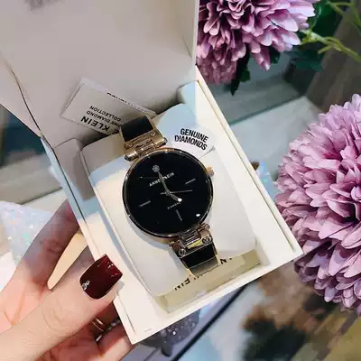 Anne Klein Anne Klein Watch Fashion Black gold and diamond British Women's Watch AK 1414BKGB