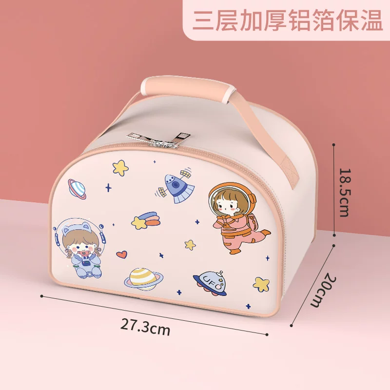 Thermos, waterproof capacious lunch box bag for students