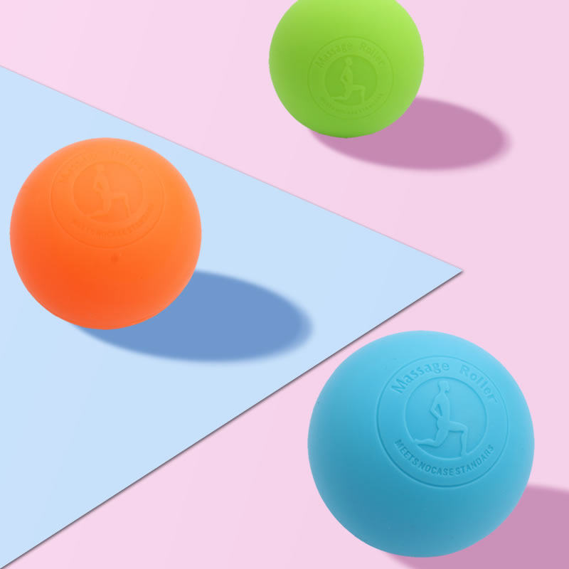 Silicone Fascia Fascia Ball Solid Massage Ball Muscle Relaxation Fitness Ball Cervical Spine Rehabilitation Peanut Ball Yoga Health Care Ball