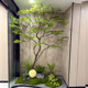 High-End Simulated Feather Maple Leaf Tree Horse Drunken Wood Indoor Fake Tree Green Plant Landscaping Decoration Large Banyan Tree Window Plant