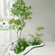 High-End Artificial Horsewood Display Window Landscaping Plant, Indoor Biomimetic Green Plant Decoration Tree, Large Fake Tree for Simple Landscape Design