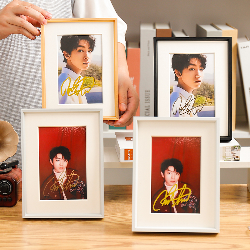 Autographed Photo Display Frame, Autograph Protection, 6inch Photo Frames with Acid-Free Cardboard, Photo Frame for Photo Development and Mounting Autographed Photo Display Frame, Autograph Protection, 6inch Photo Frames with Acid-Free Cardboard, Photo Frame for Photo Development and Mounting