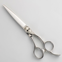 Seal hairdresser JA professional hair stylist Small comprehensive flat scissor tooth scissors skull cross Japan 440c