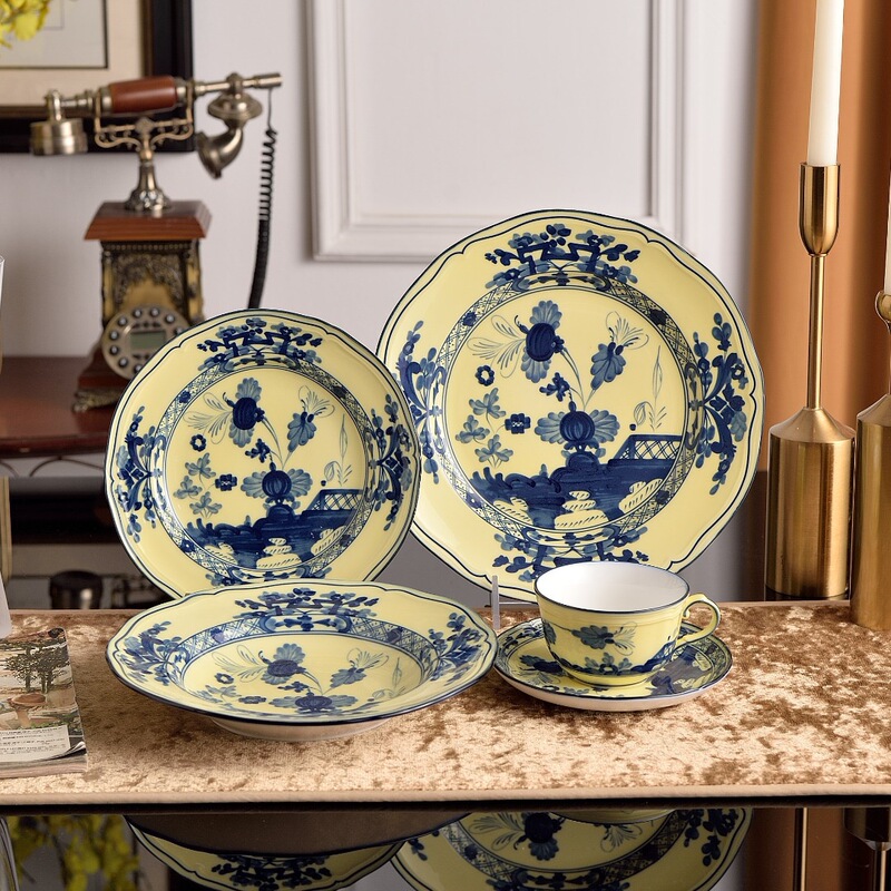 G@1735 Oriental Series Plates, Large and Small Plates, Steak Plates, Coffee Cups, Mugs, Vases, Multi-Color High-End Soup Plates G@1735 Oriental Series Plates, Large and Small Plates, Steak Plates, Coffee Cups, Mugs, Vases, Multi-Color High-End Soup Plates