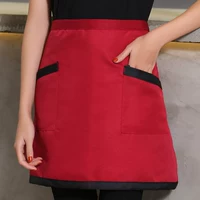 Футболка-фартук красно-черная короткая