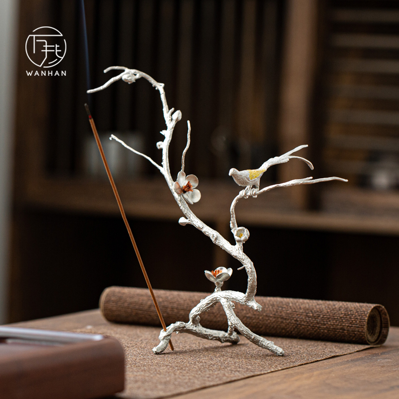 Tin, creative incense inserted on the pay-per-tweet branches sweet little zen Japanese joss stick inserted the Japanese tea taking tea furnishing articles