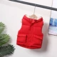 Thu đông trẻ em xuống áo vest cotton bé gái dày bé trai bé trai mặc bên ngoài áo vest kiểu tây áo vest có mũ - Áo ghi lê