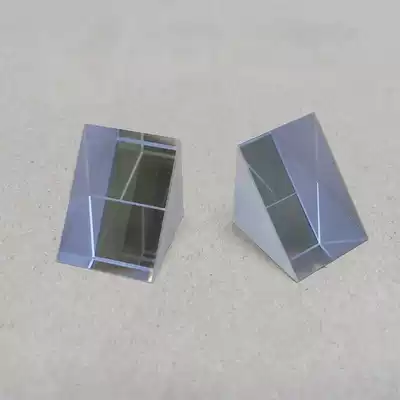 Optical glass right angle prism equal waist prism 90 degree total reflection physics experiment light refraction