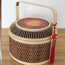 The large number of baskets printed in Baigod Bye-bye with Gbamboo basket Sacrifice Ancestral bamboo choreography The festive joy of the Festive Hand Blue