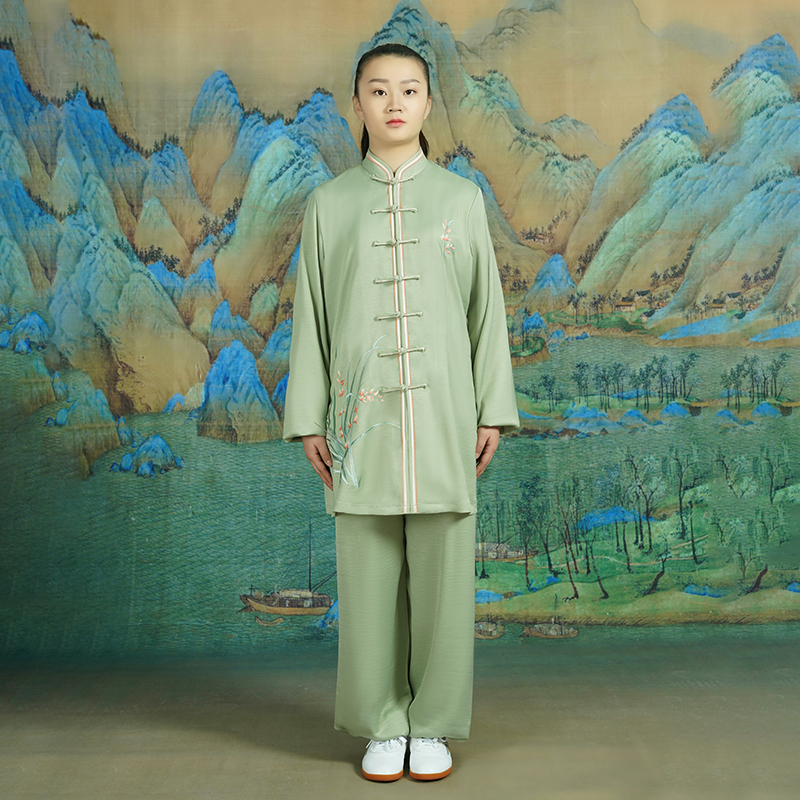 Qi Zunwu When Original Design Spring and Autumn Tai Chi Costume 2022 Embroidery Martial Arts Practice Competitions Men And Women Taijiquan Costumes